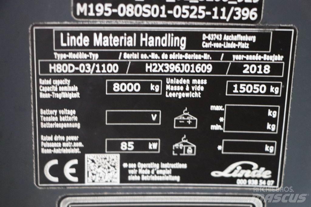 Linde H80D-03/1100 Dizelski viličari