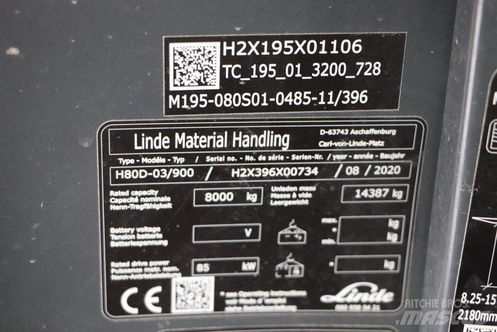 Linde H80D-03/900 Dizelski viličari