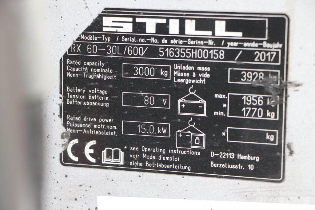 Still RX60-30L/600 Električni viličari