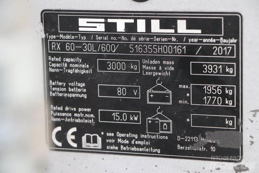 Still RX60-30L/600 Električni viličari