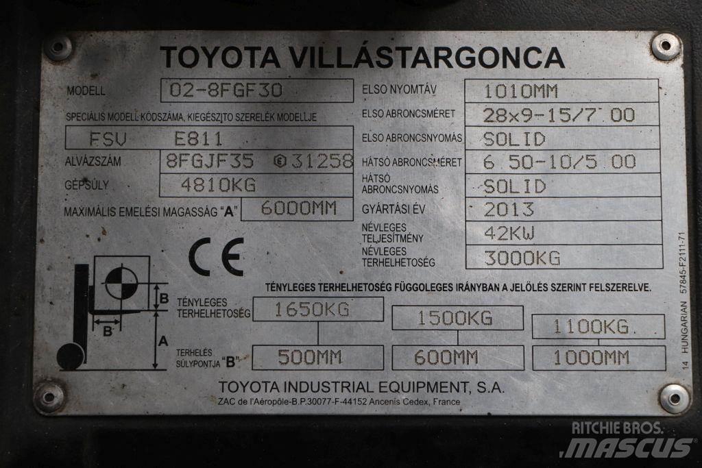 Toyota 02-8FGF30 Plinski viličari