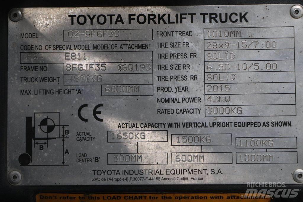 Toyota 02-8FGF30 Plinski viličari