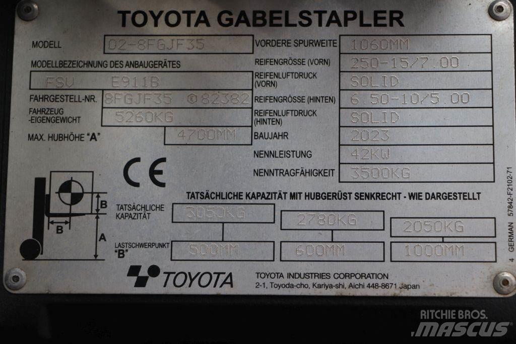 Toyota 02-8FGJF35 Plinski viličari