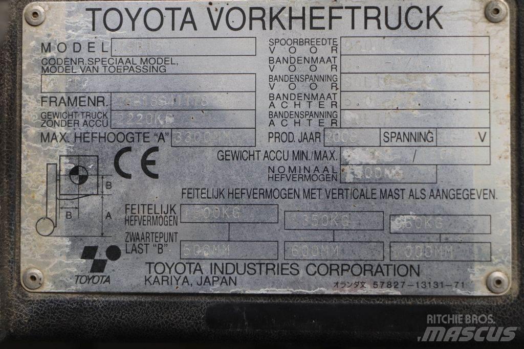 Toyota 7FB15 Električni viličari