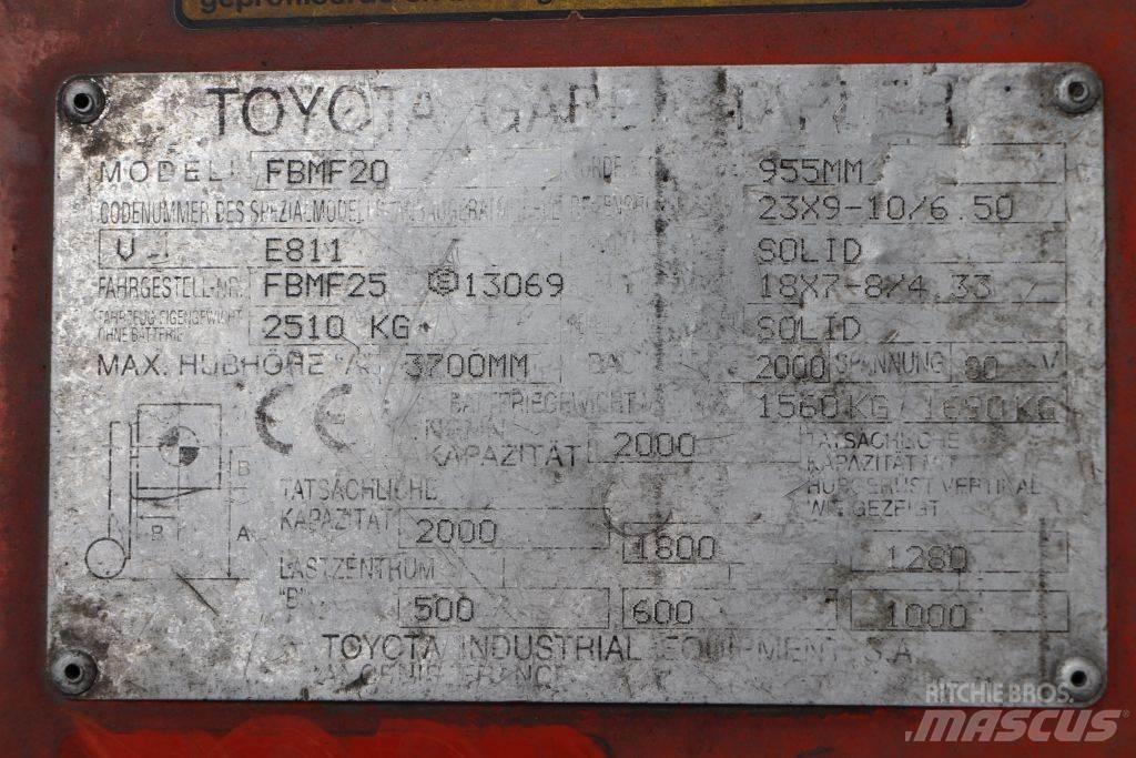 Toyota FBMF20 Električni viličari