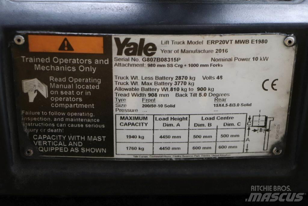 Yale ERP20VT Električni viličari