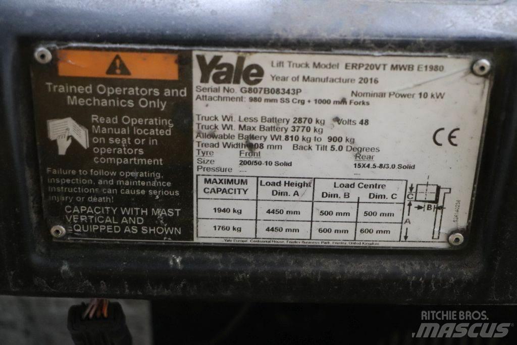 Yale ERP20VT Električni viličari