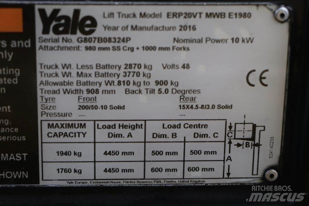 Yale ERP20VT Električni viličari