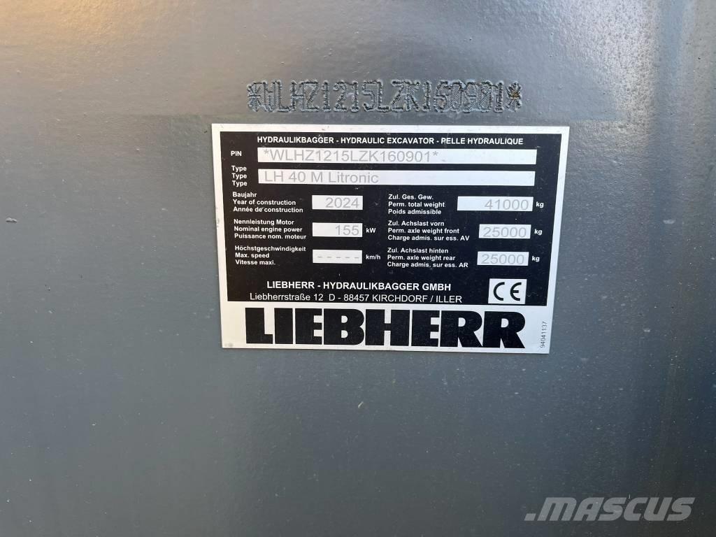 Liebherr LH 40 Bageri za manipuliranje materijalom / otpadom