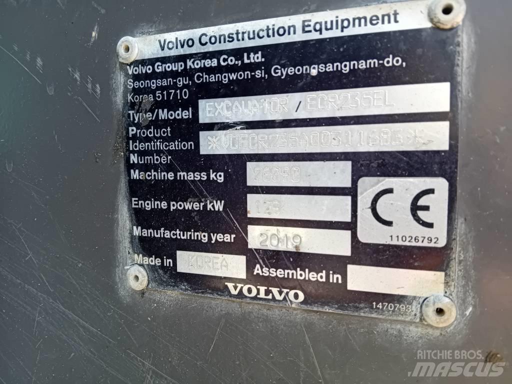 Volvo ECR 235 E Bageri gusjeničari