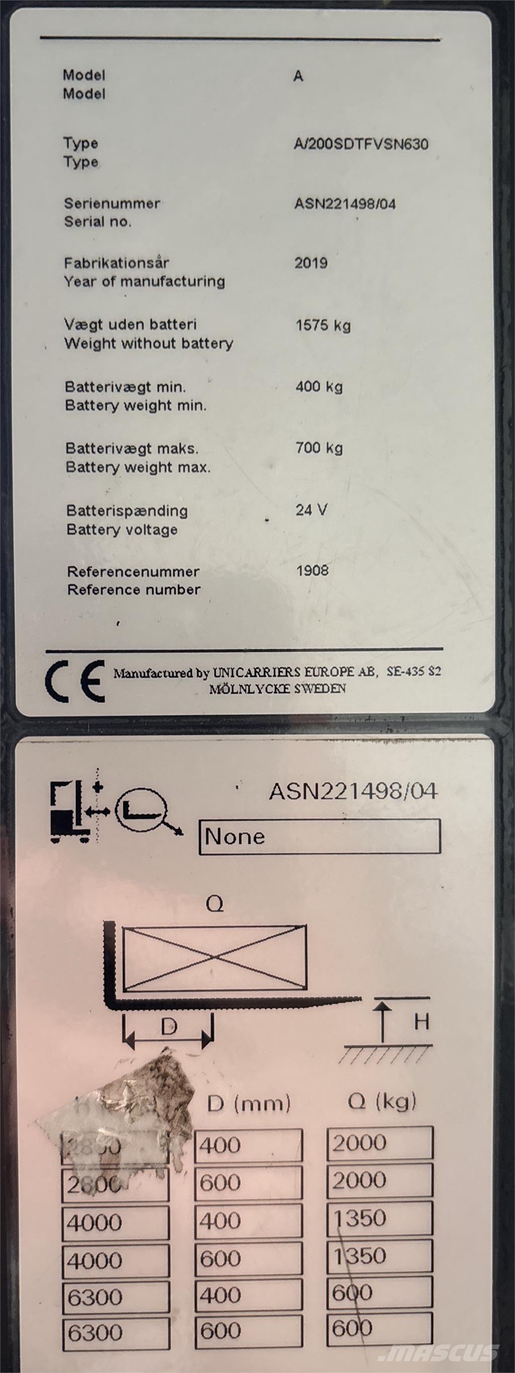 Atlet ASN200 Samopogonski ručni viličari