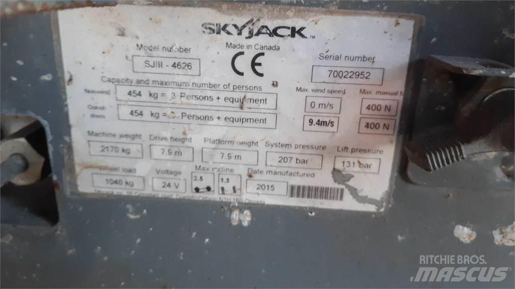 SkyJack SJIII4626 Škaraste platforme