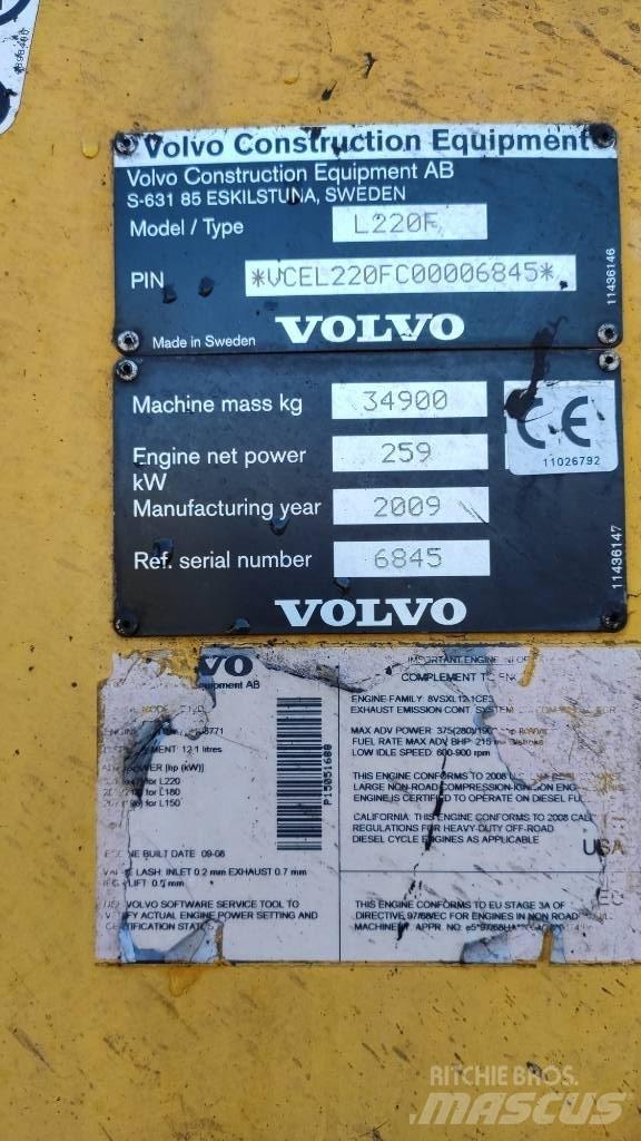 Volvo L 220 F Utovarivači na kotačima