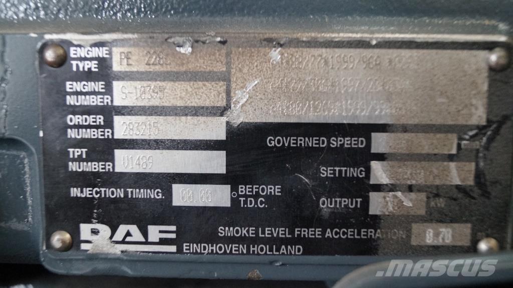 DAF PE 228 C NEW Motori