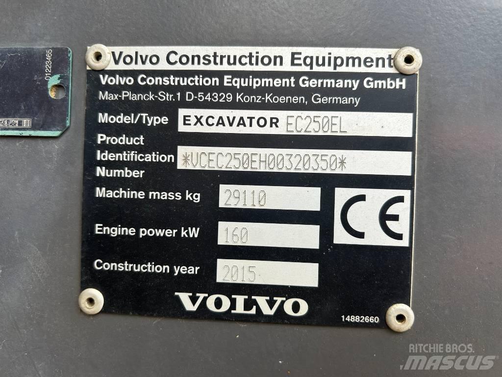 Volvo EC 250 EL Bageri gusjeničari