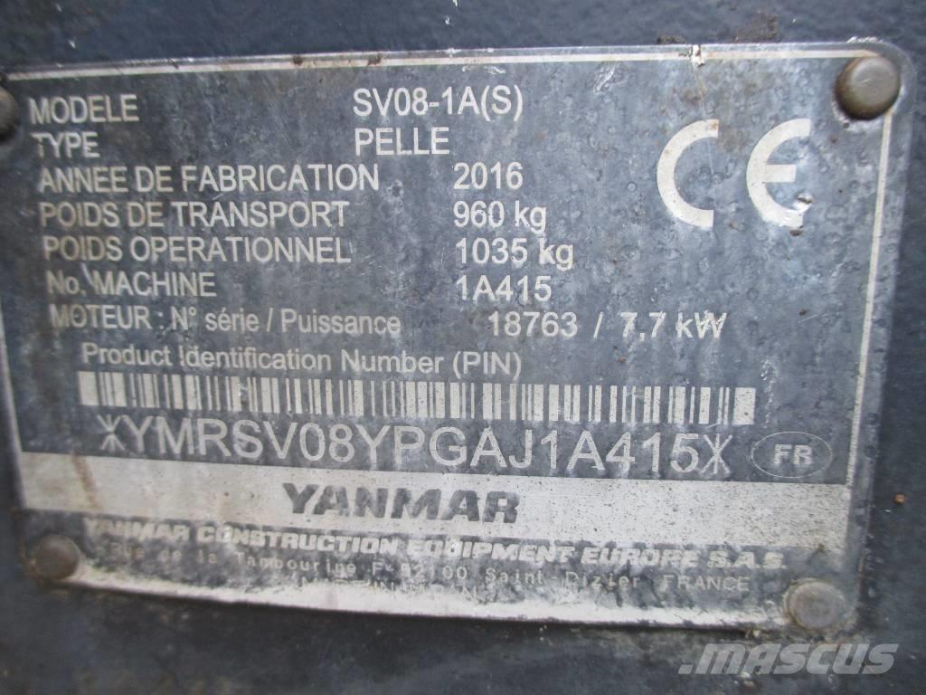 Yanmar SV 08-1 A Mini bageri <7t
