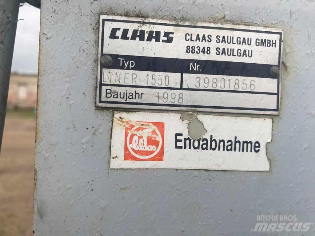 CLAAS Liner 1550 Okretači i sakupljači sijena