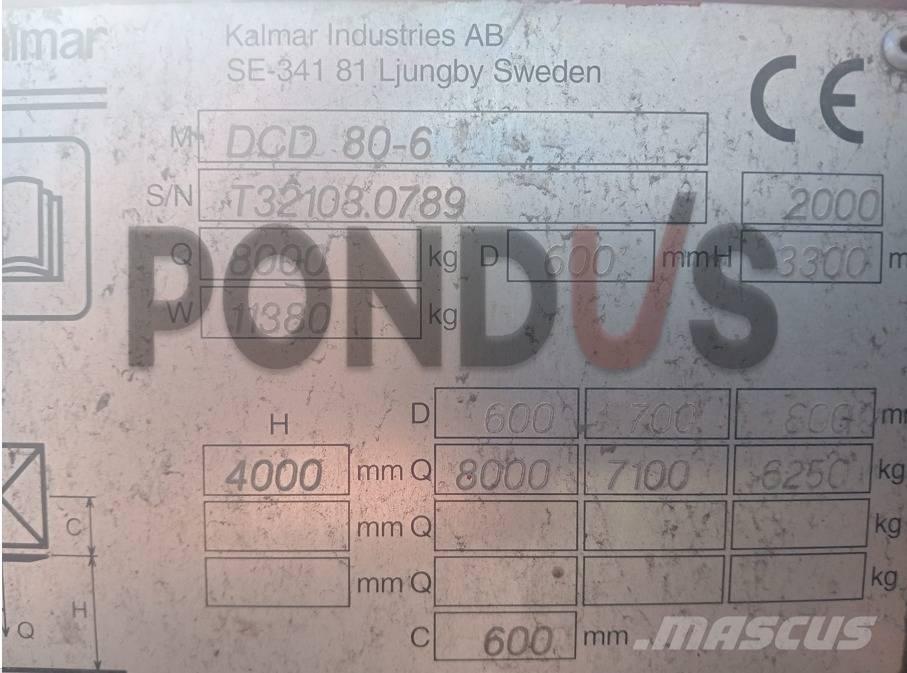 Kalmar DCD 80-6 Dizelski viličari