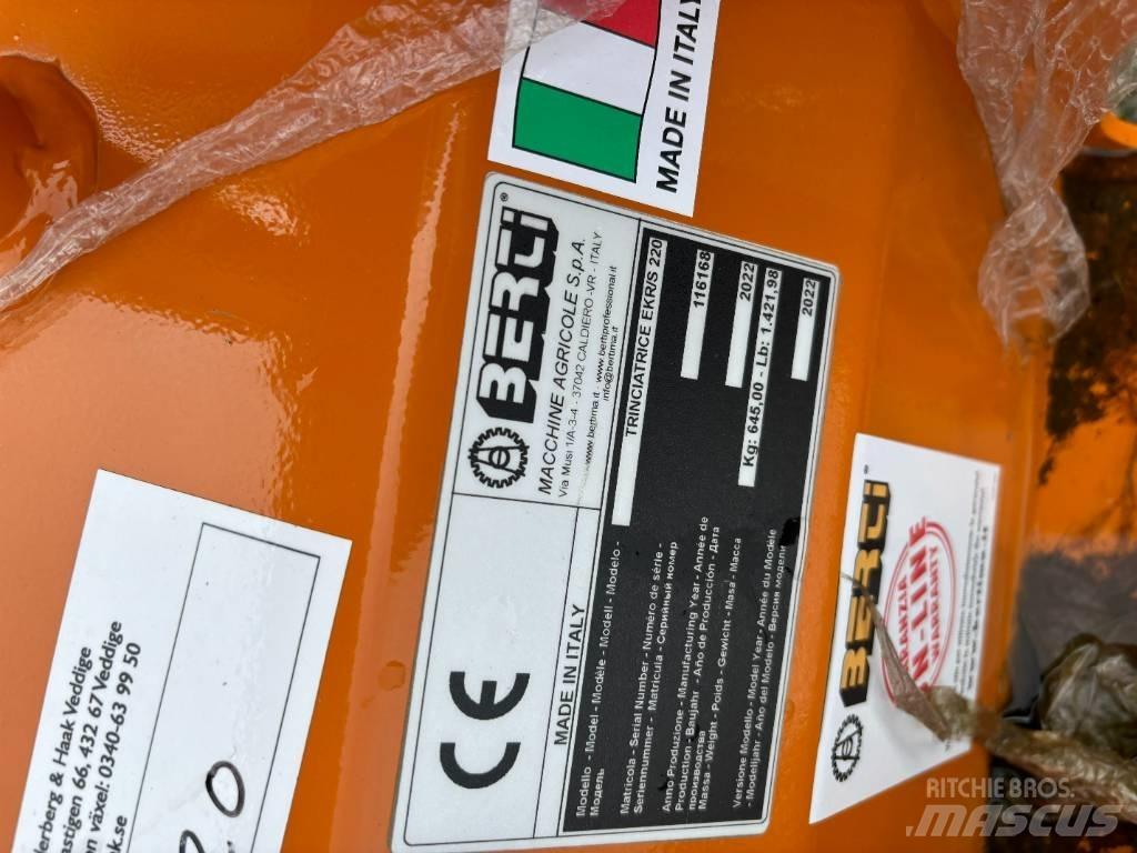 Berti EKR-S 220 Kosilice za pašnjak
