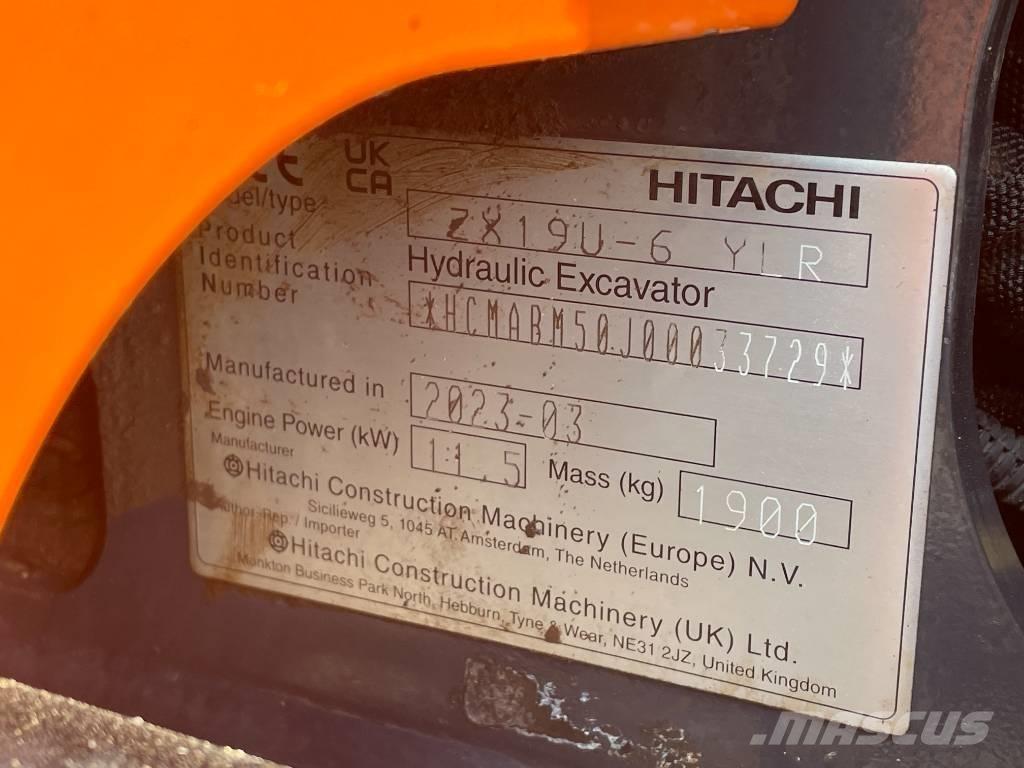Hitachi ZX 19 U-6 Mini bageri <7t