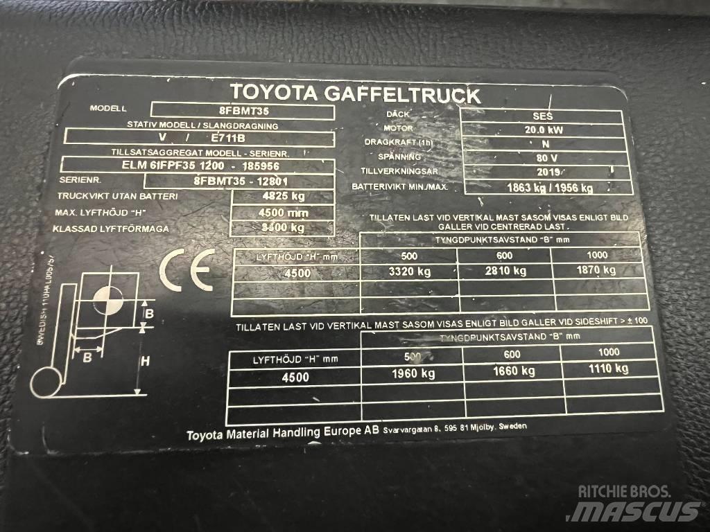 Toyota 8 FBMT 35 Električni viličari