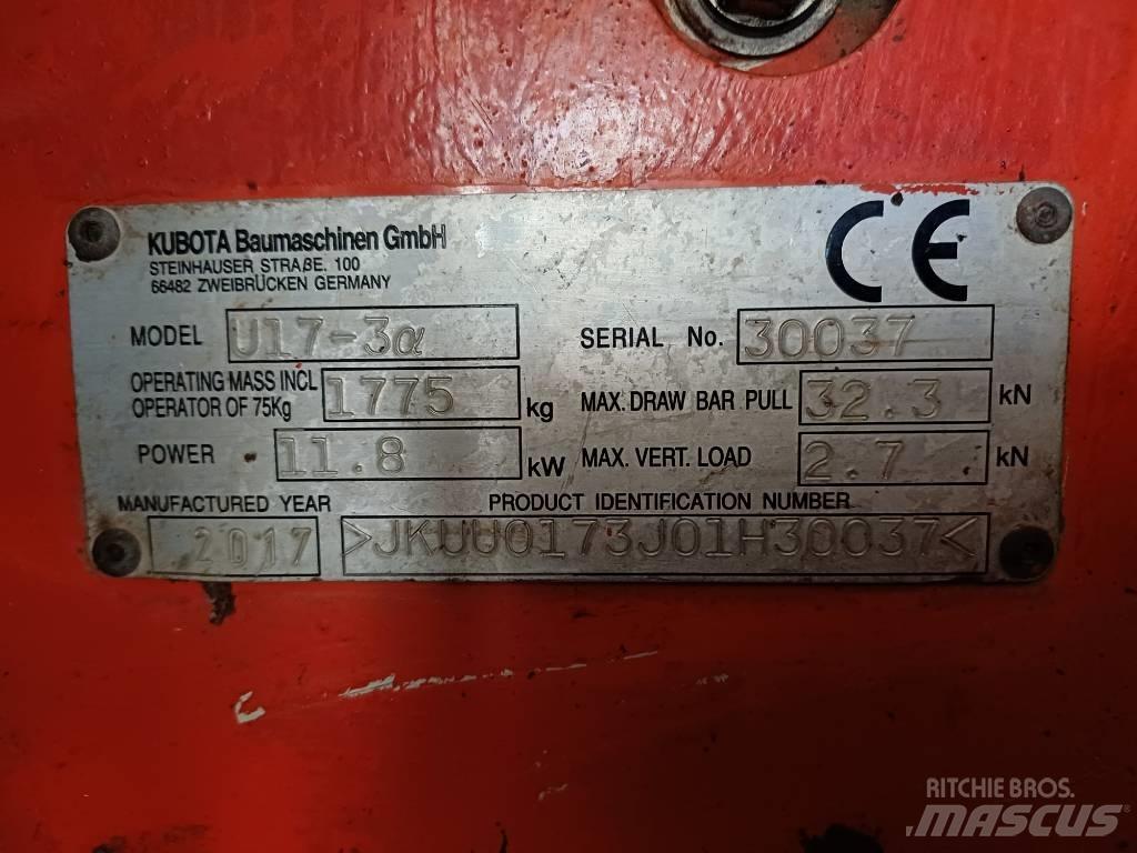 Kubota U 17-3 Mini bageri <7t