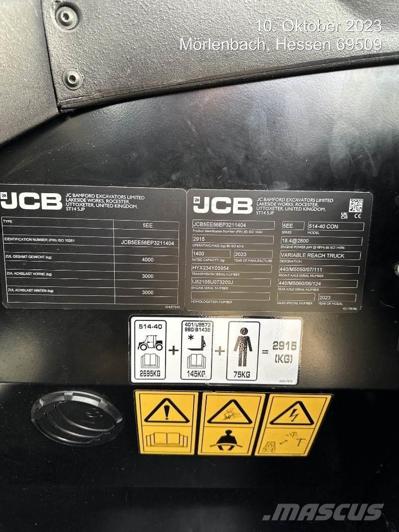 JCB 514-40 CON Teleskopski viličari