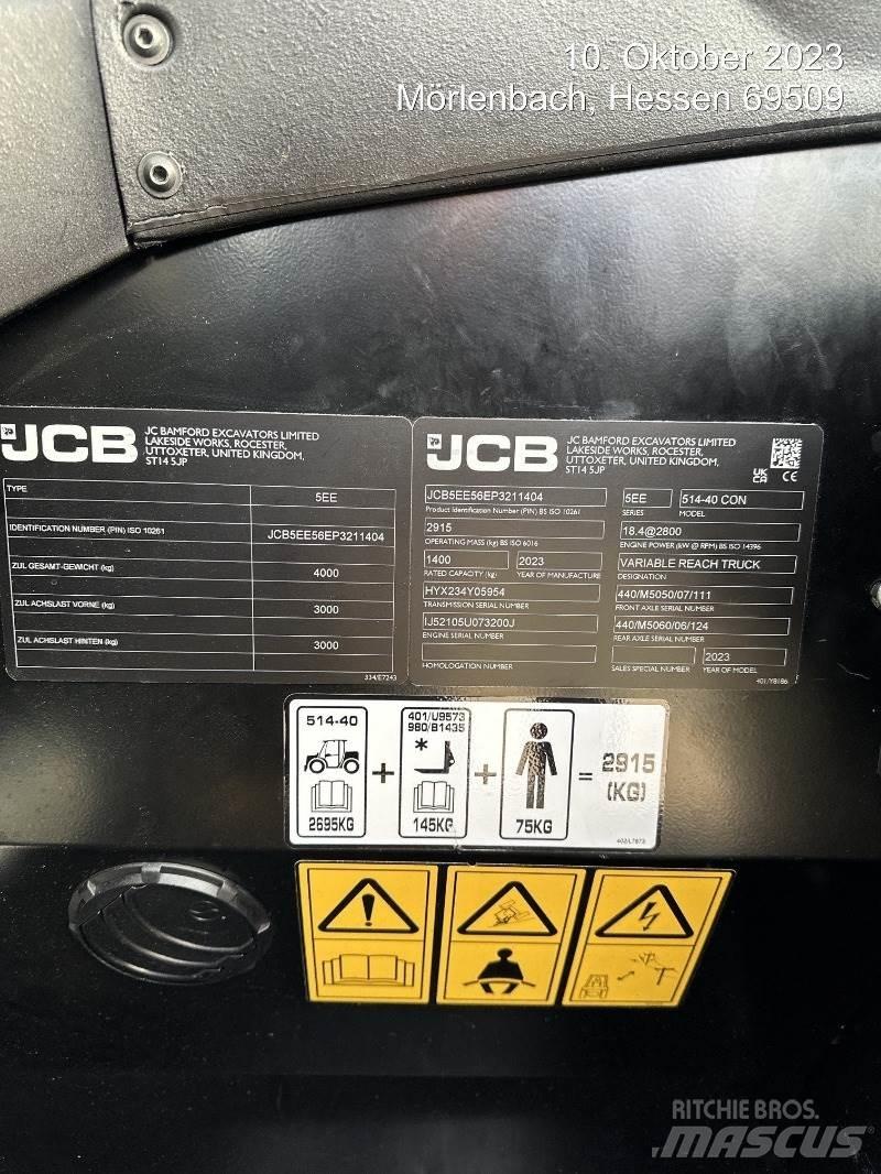 JCB 514-40 CON Teleskopski viličari