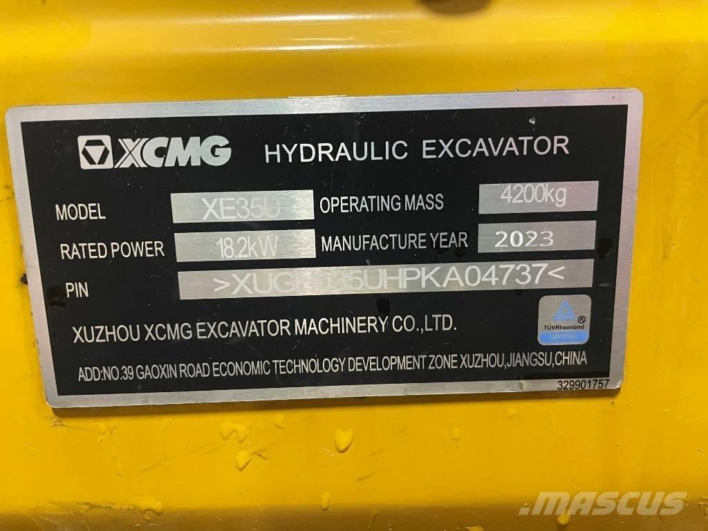 XCMG XE 35 U Mini bageri <7t