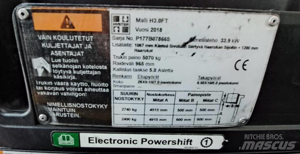 Hyster H3.0FT Dizelski viličari