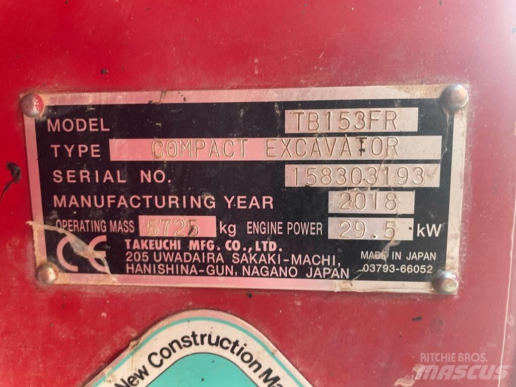Takeuchi TB 153 FR Mini bageri <7t