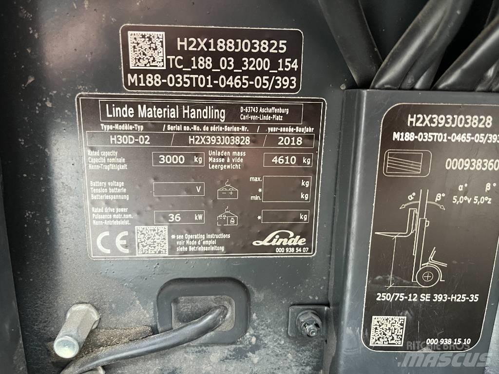 Linde H30D-02 Dizelski viličari