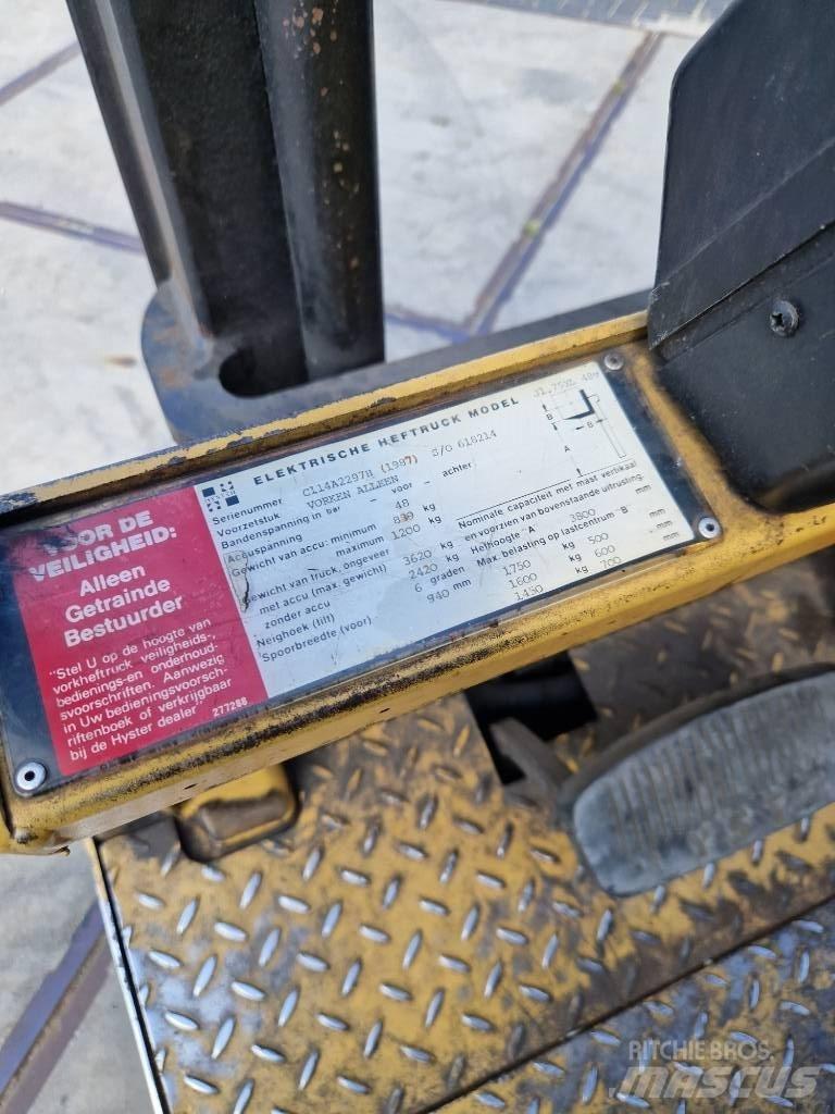Hyster J 1.75xl Električni viličari