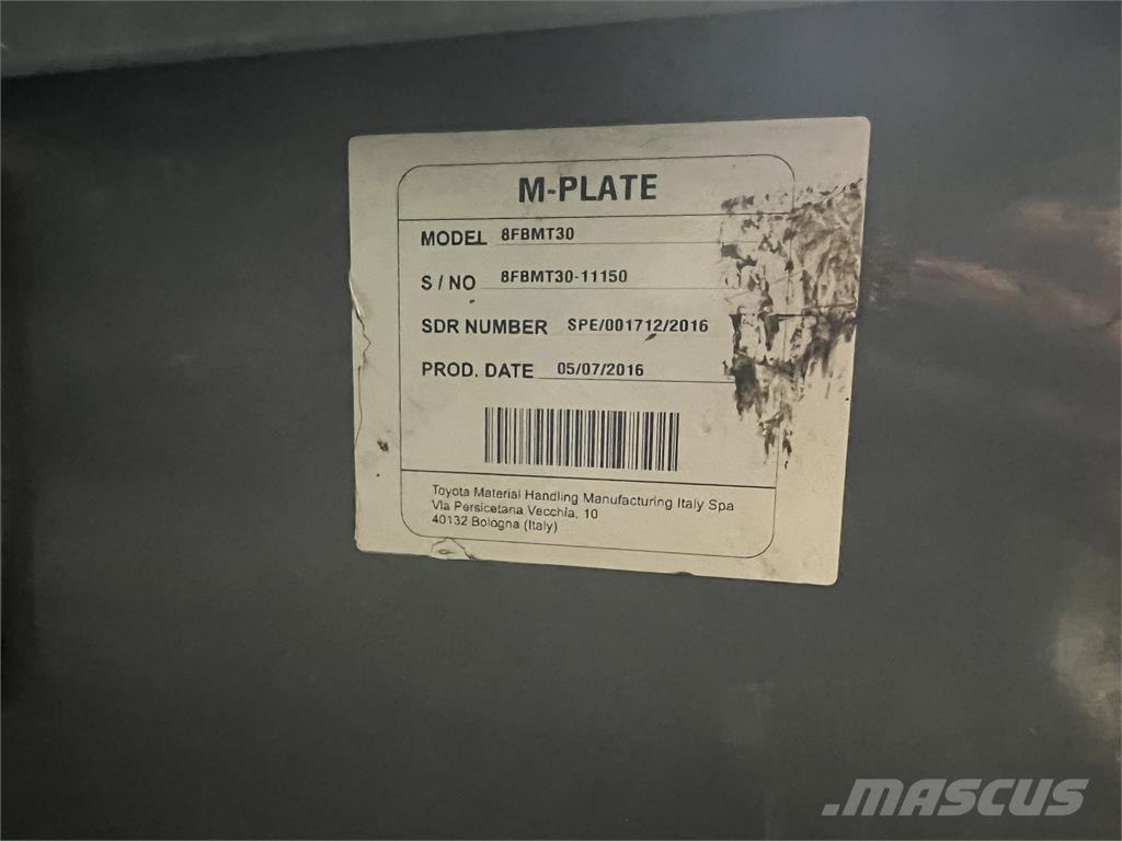 Toyota 8FBMT30 Električni viličari
