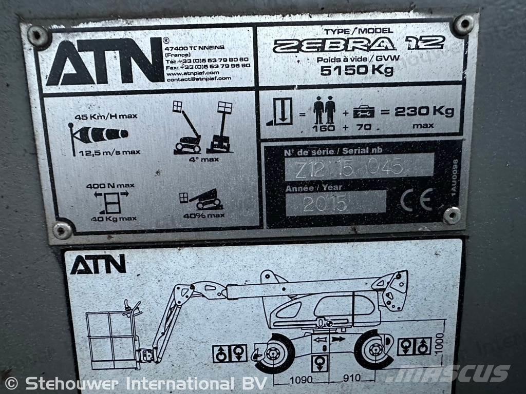 ATN Zebra 12 Zglobne podizne platforme