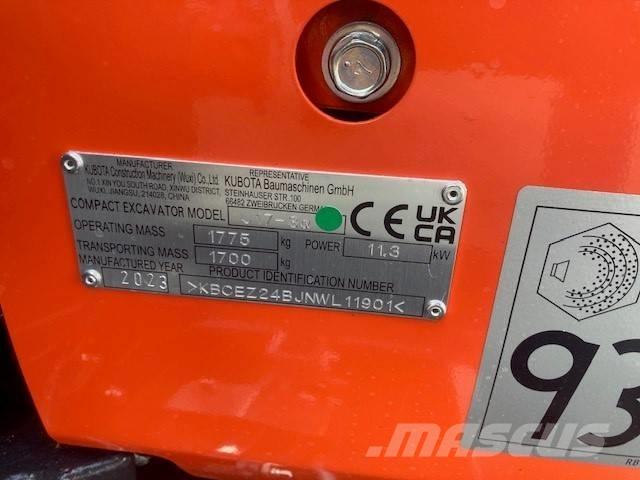 Kubota U 17-3 Mini bageri <7t