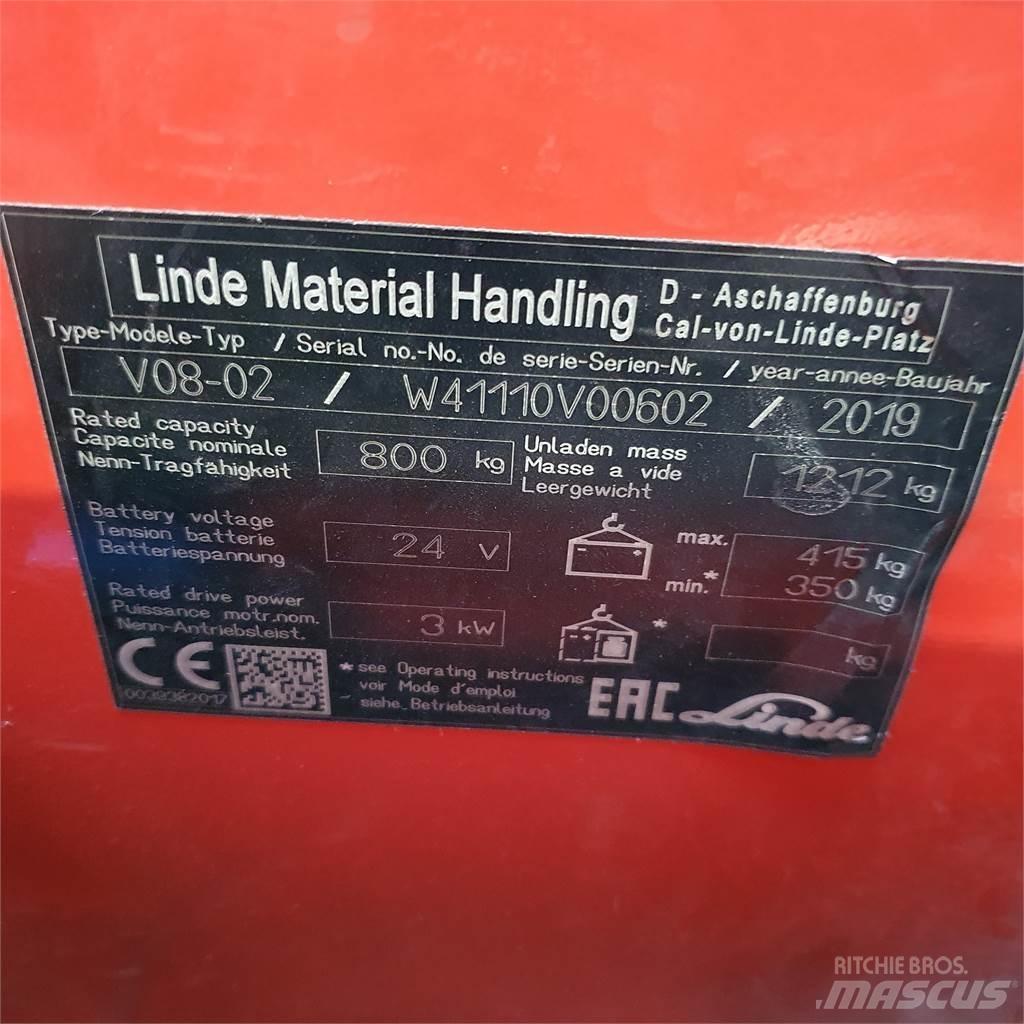Linde V08-02 Srednopodizni komisioni viličar