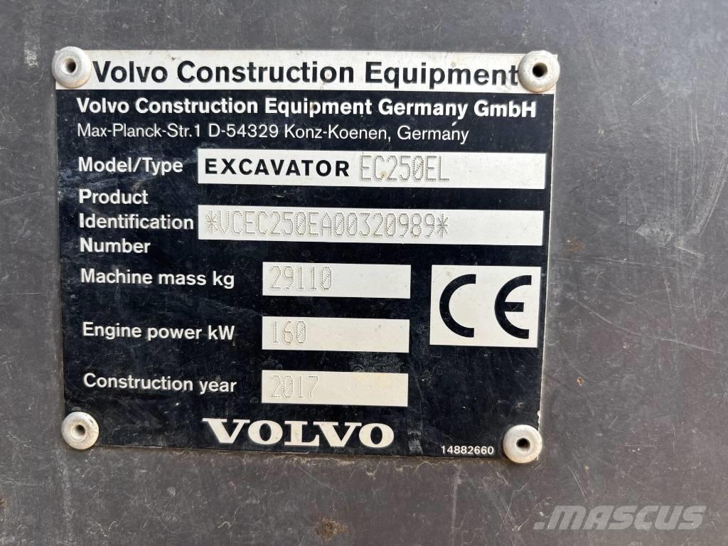 Volvo EC 250 EL Bageri gusjeničari