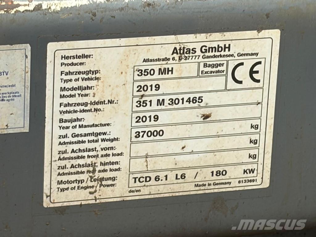 Atlas 350MH Bageri za manipuliranje materijalom / otpadom