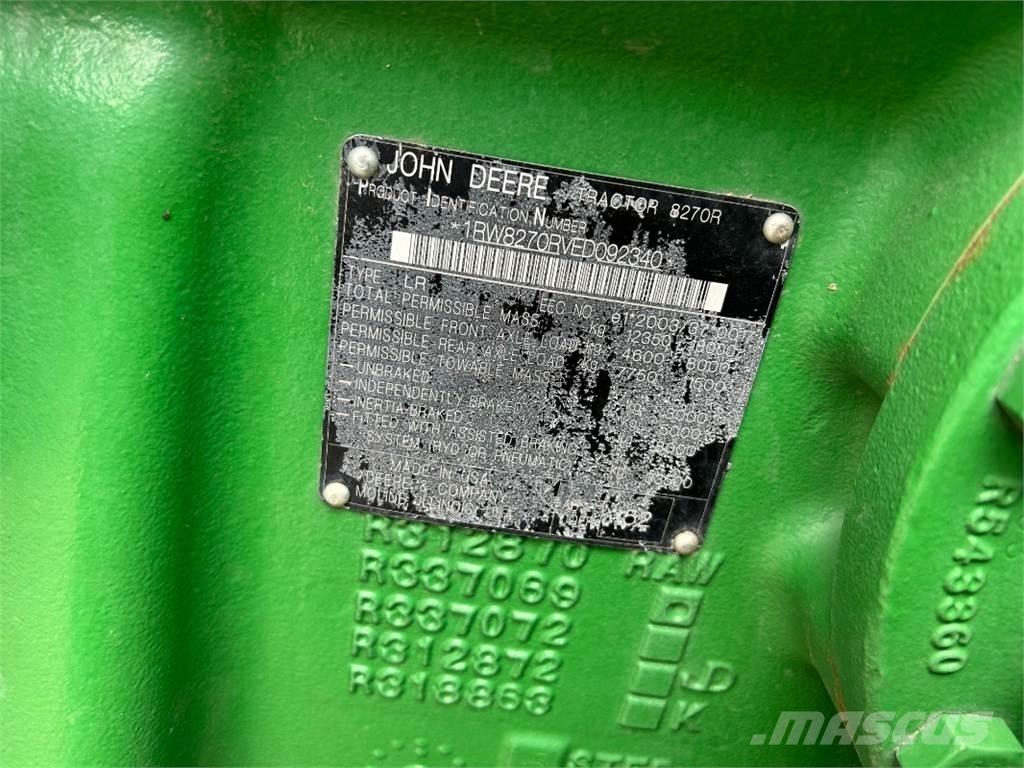 John Deere 8270R Traktori