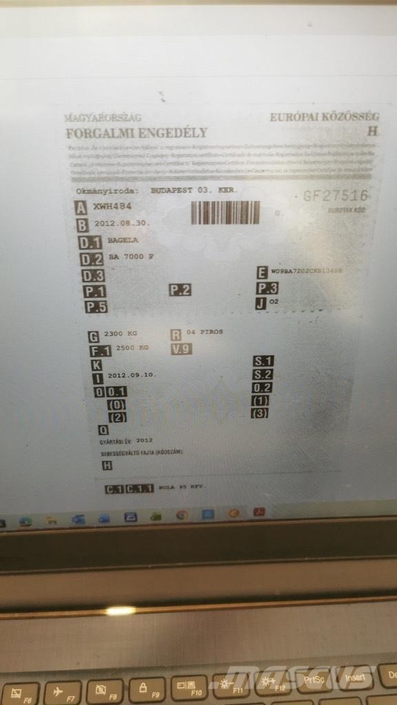 Bagela BA 7000 F Ostali strojevi za gradnju cesta