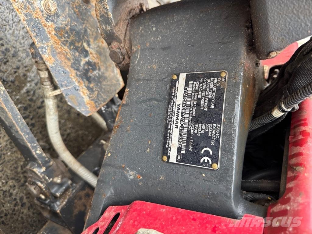 Yanmar SV08 (1F239) Mini bageri <7t