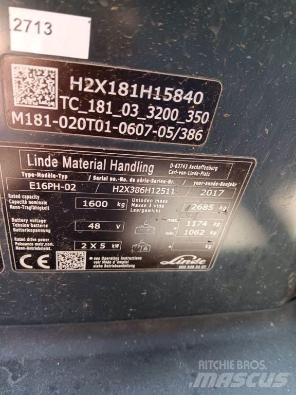 Linde E16PH Električni viličari
