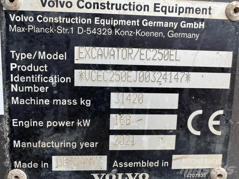 Volvo EC 250 EL Bageri gusjeničari