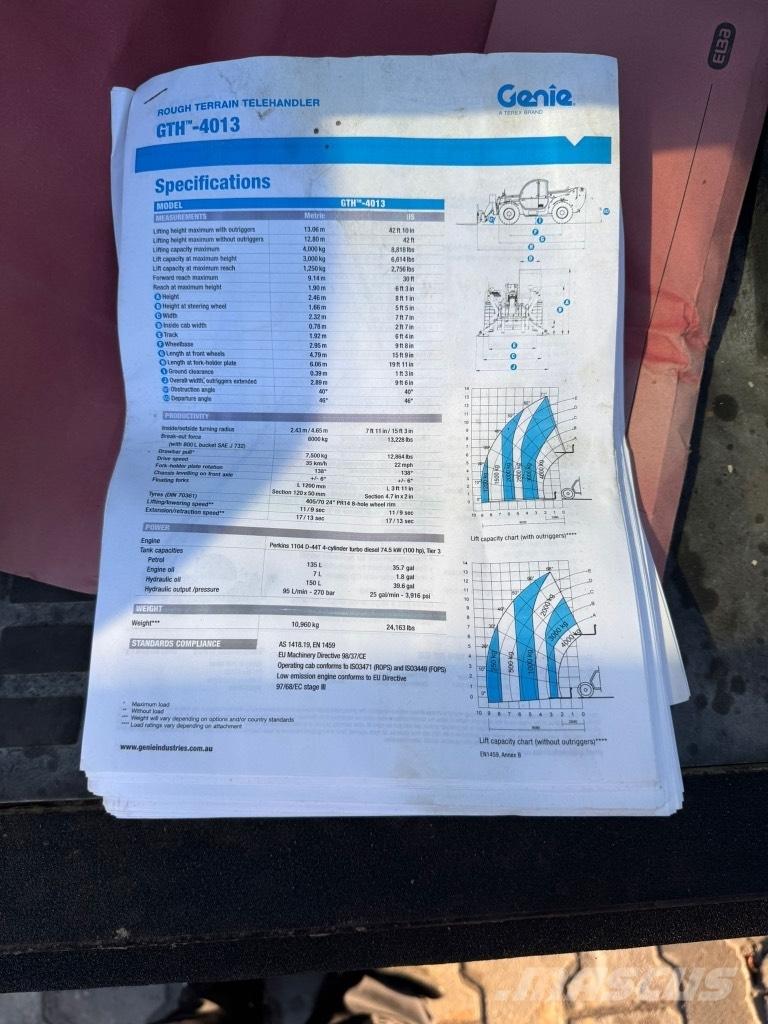 Genie GTH 4013 SX Teleskopski viličari