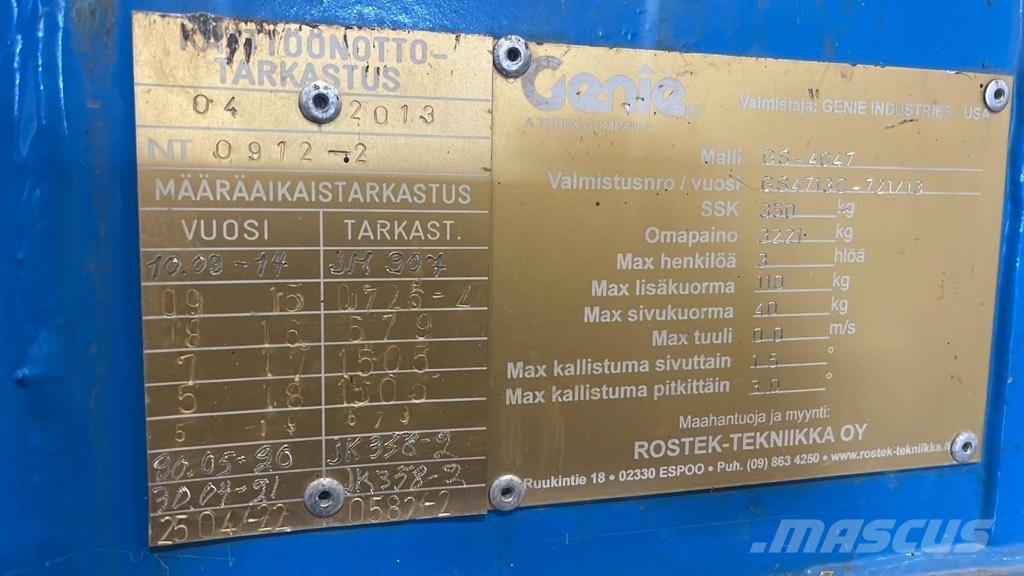 Genie GS 4047 Škaraste platforme