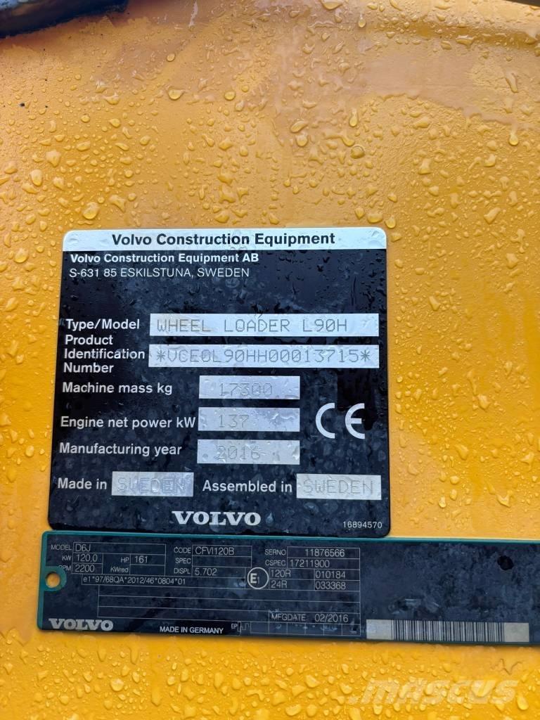 Volvo L 90 H Utovarivači na kotačima