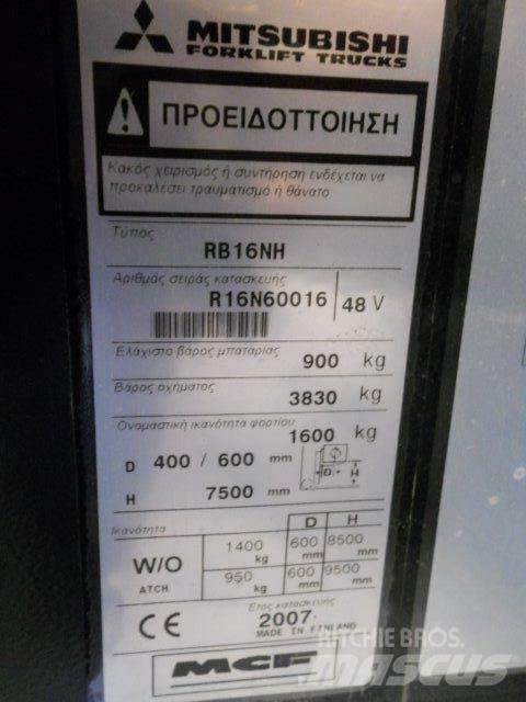 Mitsubishi RB16NH Viličari sa pomičnim stupom