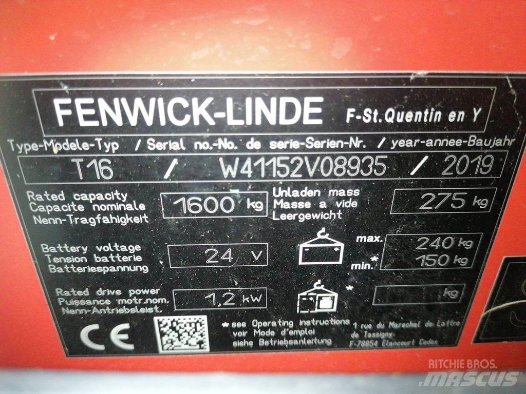 Linde T16L Nisko podizni električni viličar