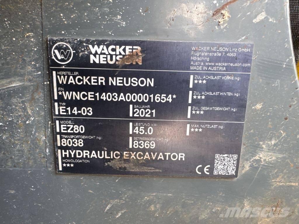 Wacker Neuson EZ80 Bageri gusjeničari